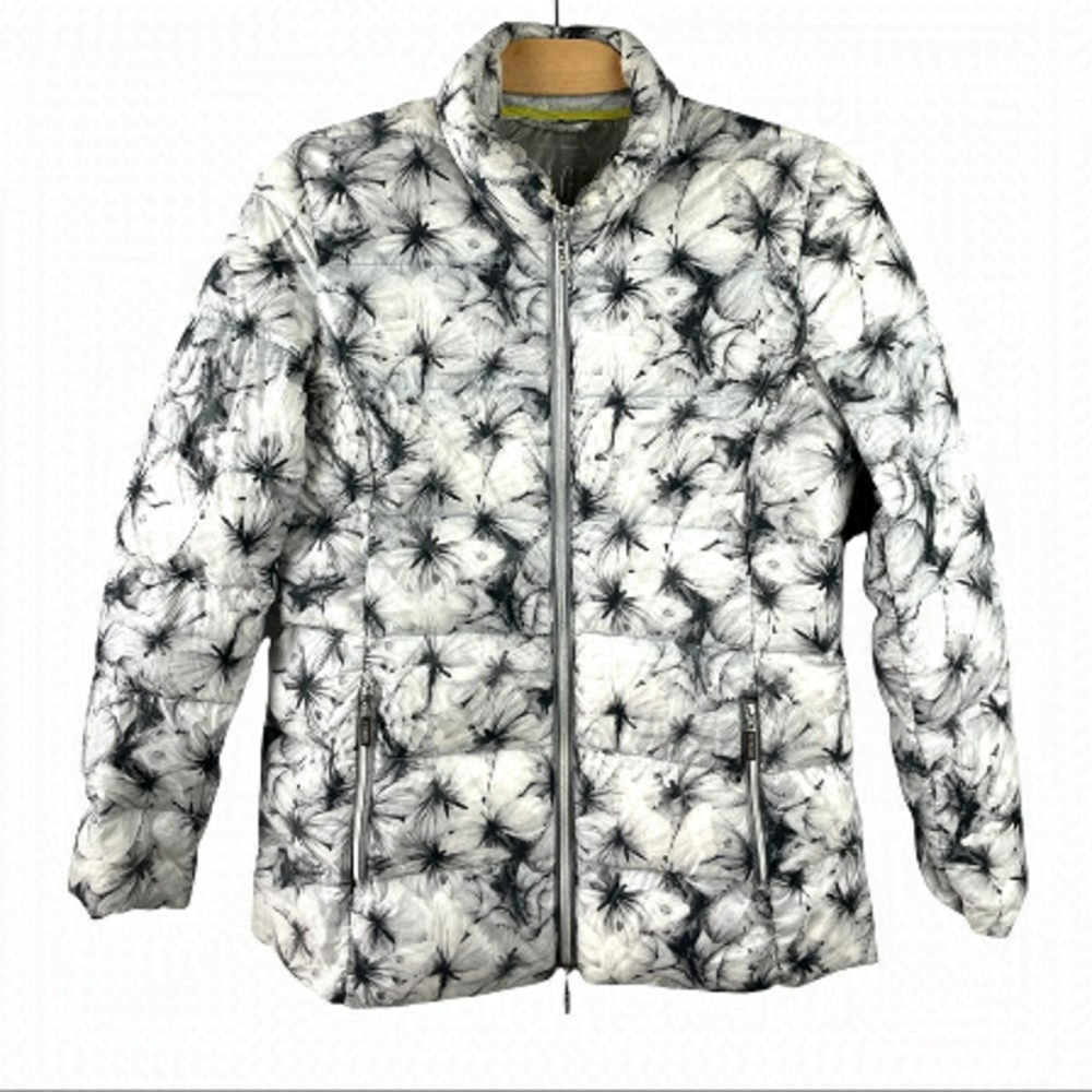 𝅺ETAGE Denmark Light Down Puffer in Floral Butterfly Print US 4/EU 34/UK 10 - Picture 2 of 7